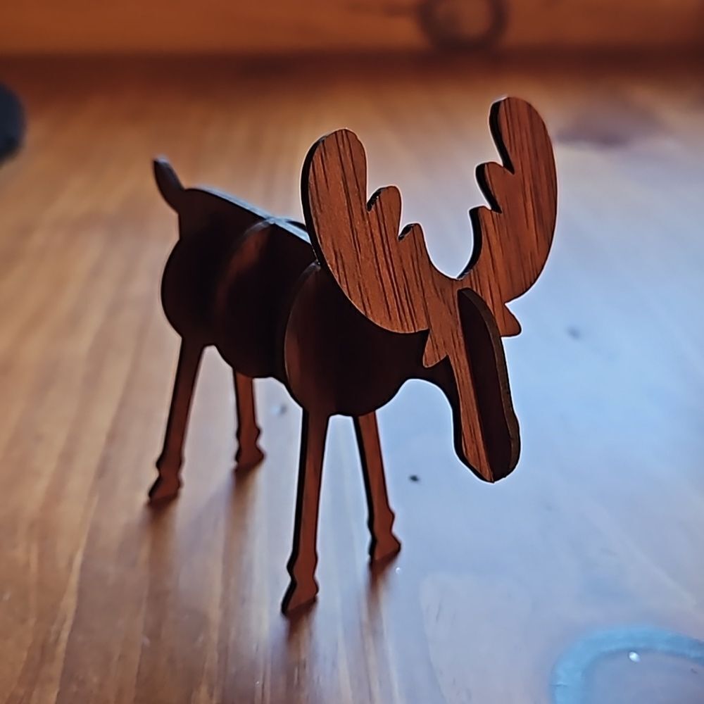 Tier Tray Decor - Moose Puzzle